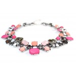 Caia Neon Pink Stone Fragments Necklace